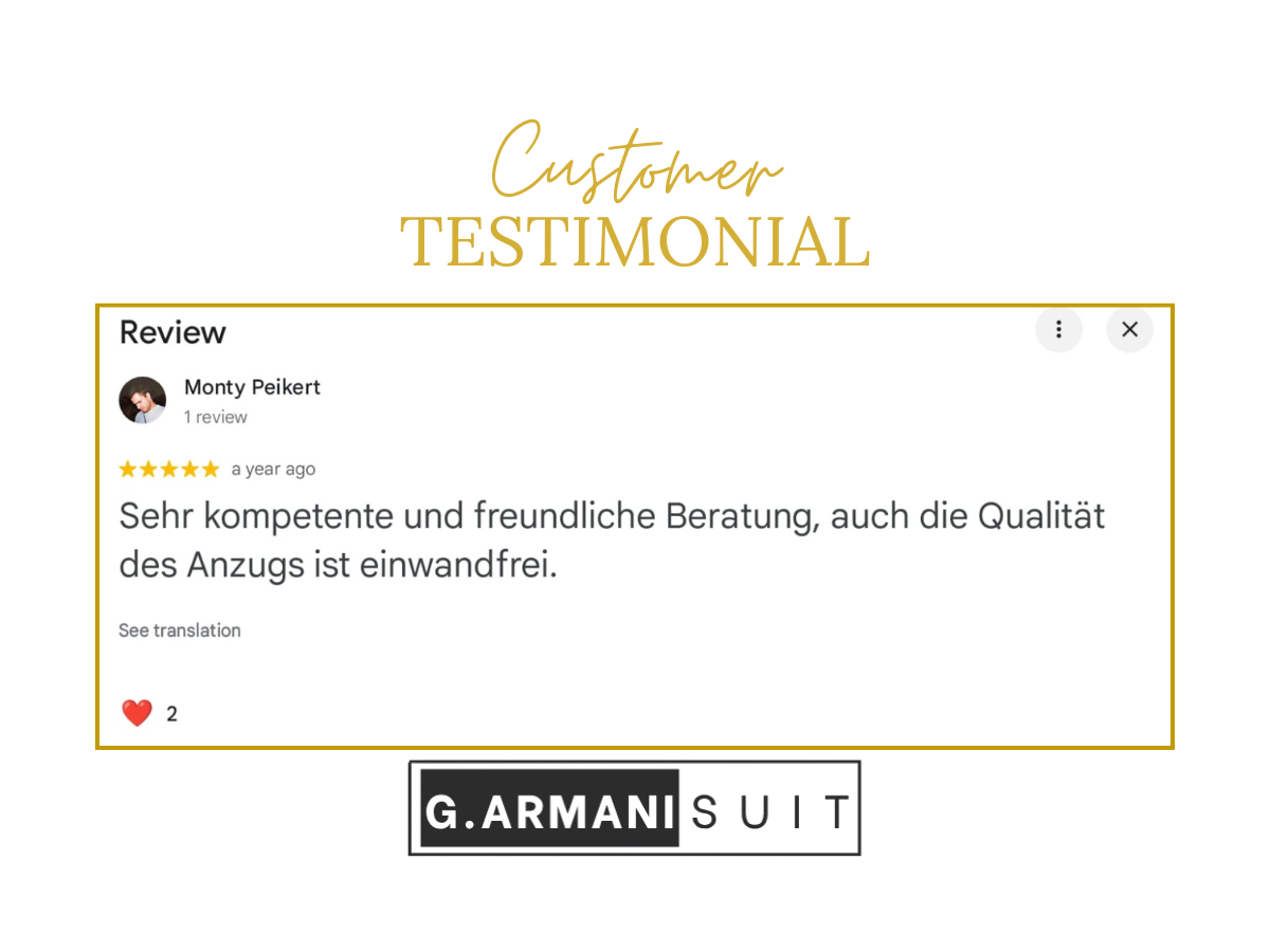 G.Armani Suit review