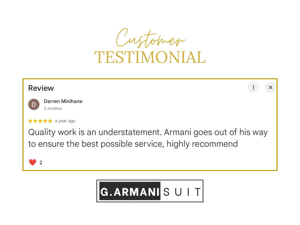 G.Armani Suit review