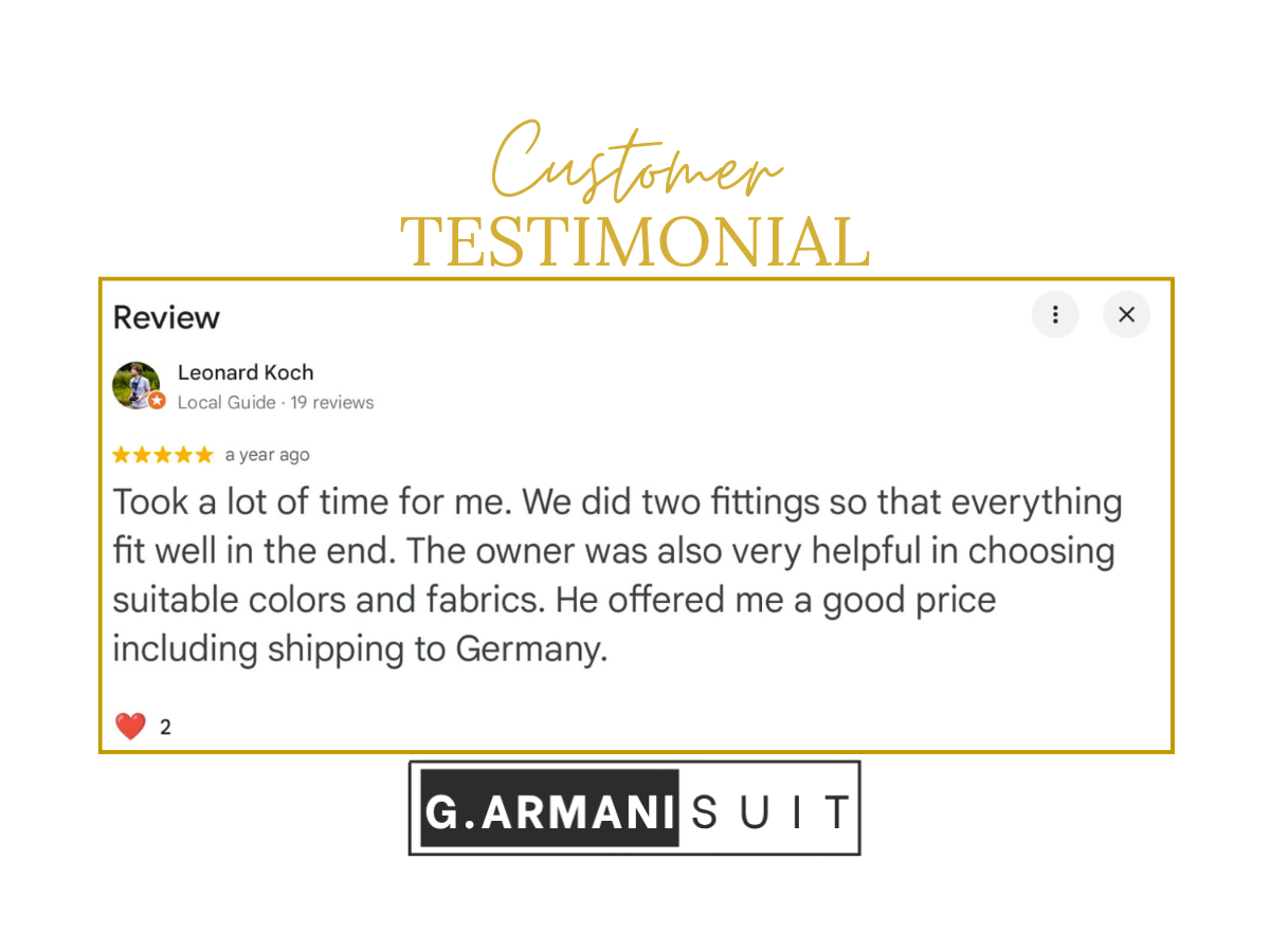 G.Armani Suit review