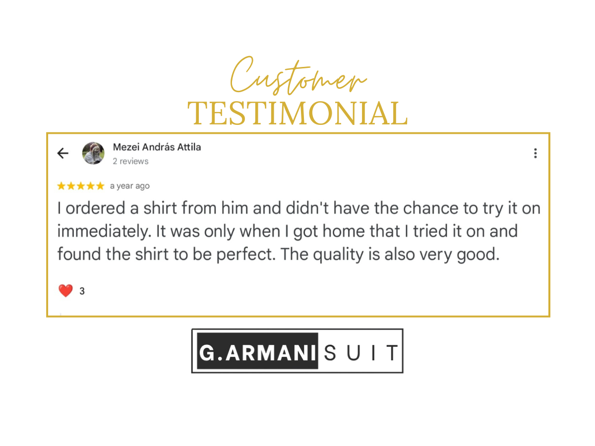 G.Armani Suit review
