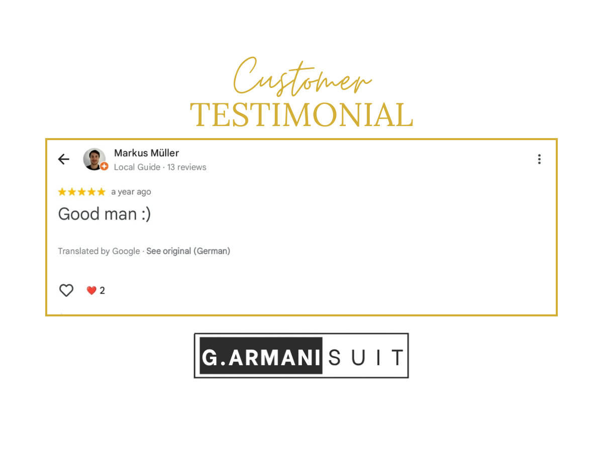 G.Armani Suit review