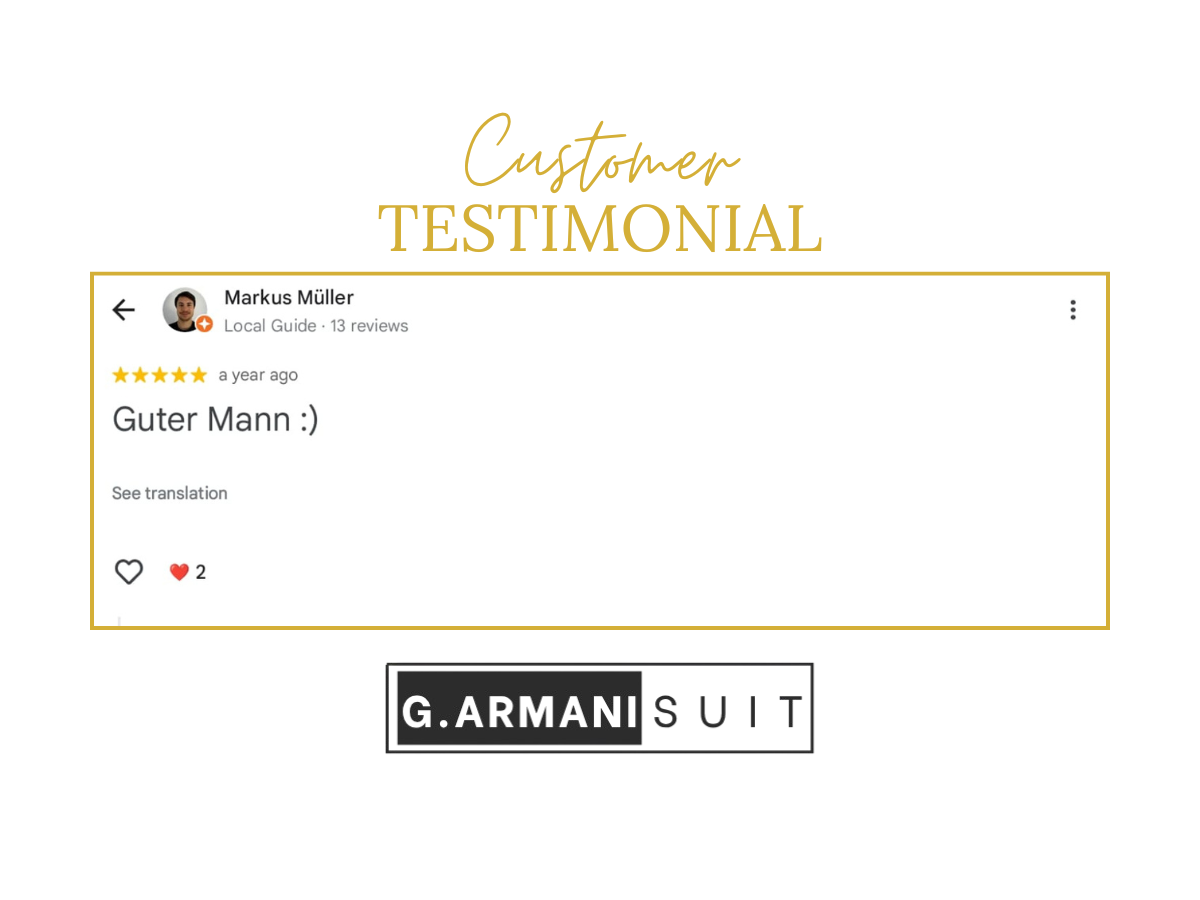 G.Armani Suit review