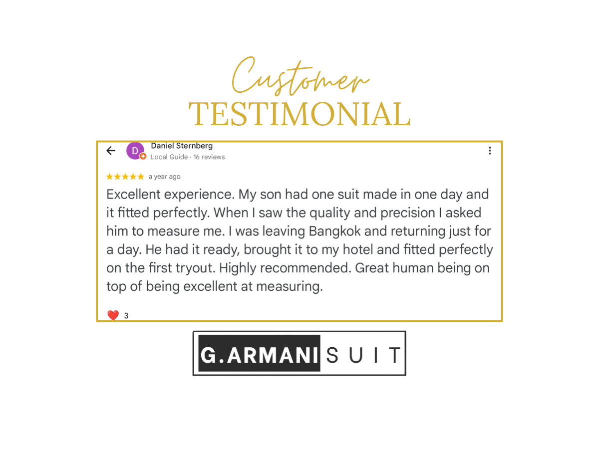 G.Armani Suit review