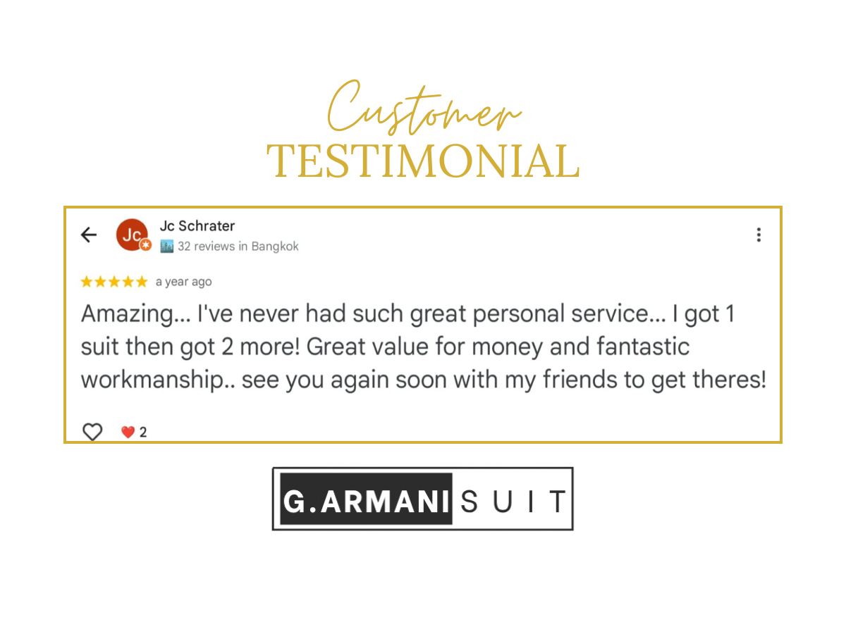 G.Armani Suit review