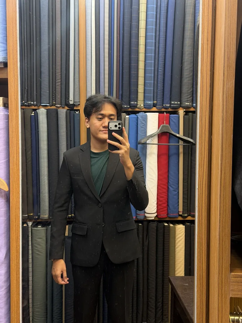 Pyae Swan Maung Maung in a bespoke suit by G.Armani Suit