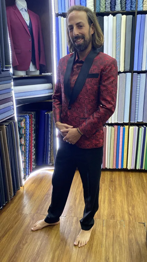 Shay Segal in a bespoke suit by G.Armani Suit